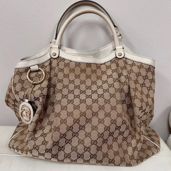 Gucci Large GG Canvas Sukey Tote
